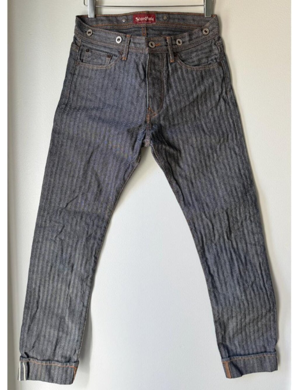 The Stronghold Selvedge Raw Denim Jeans USA Made Herringbone Twill 28x32